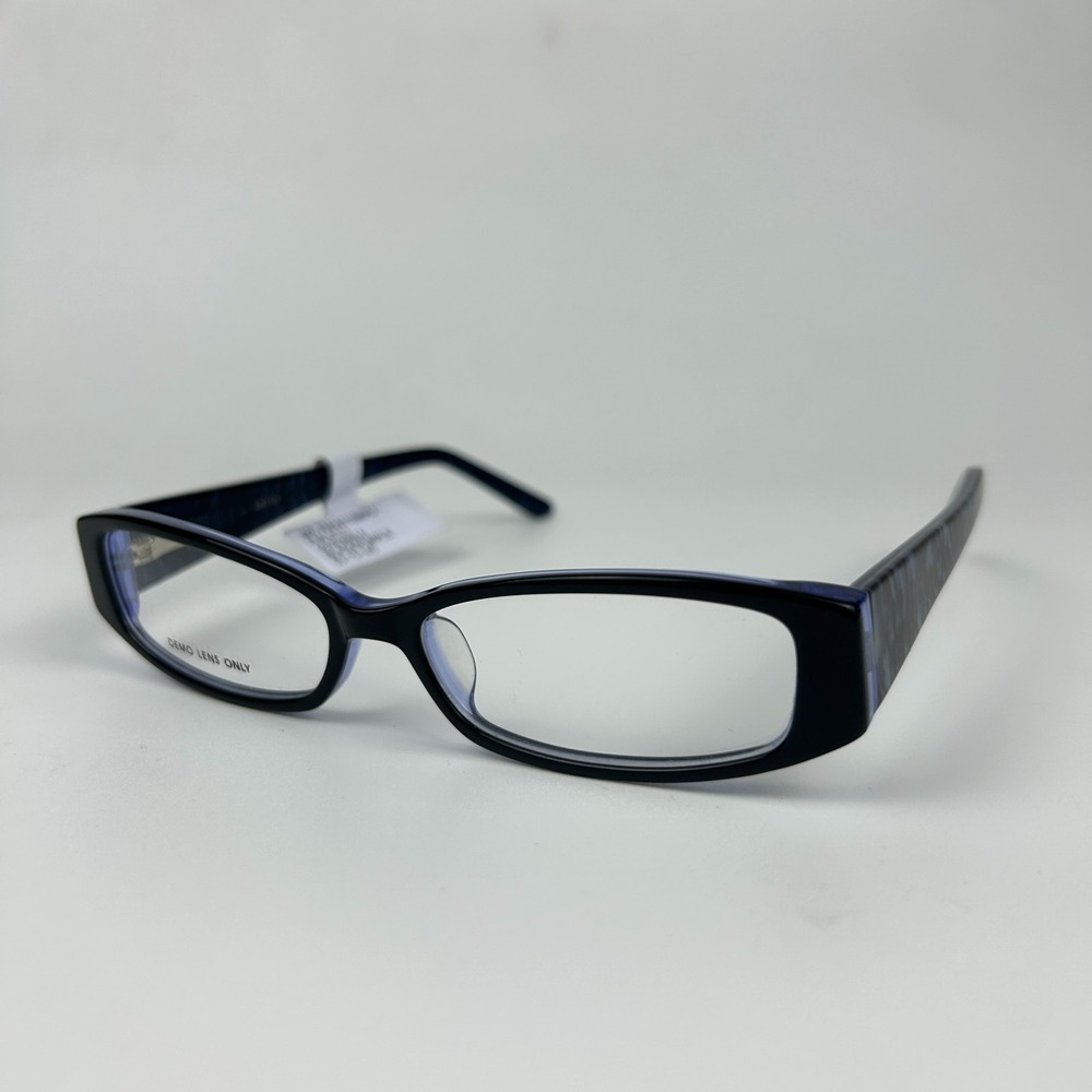 Walmart Contour FM14111 Womens Eyeglasses Frame Black Purple Full Rim 53-15-140